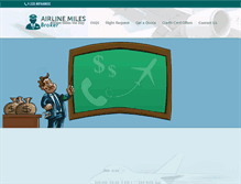 Tablet Screenshot of airlinemilesbroker.com